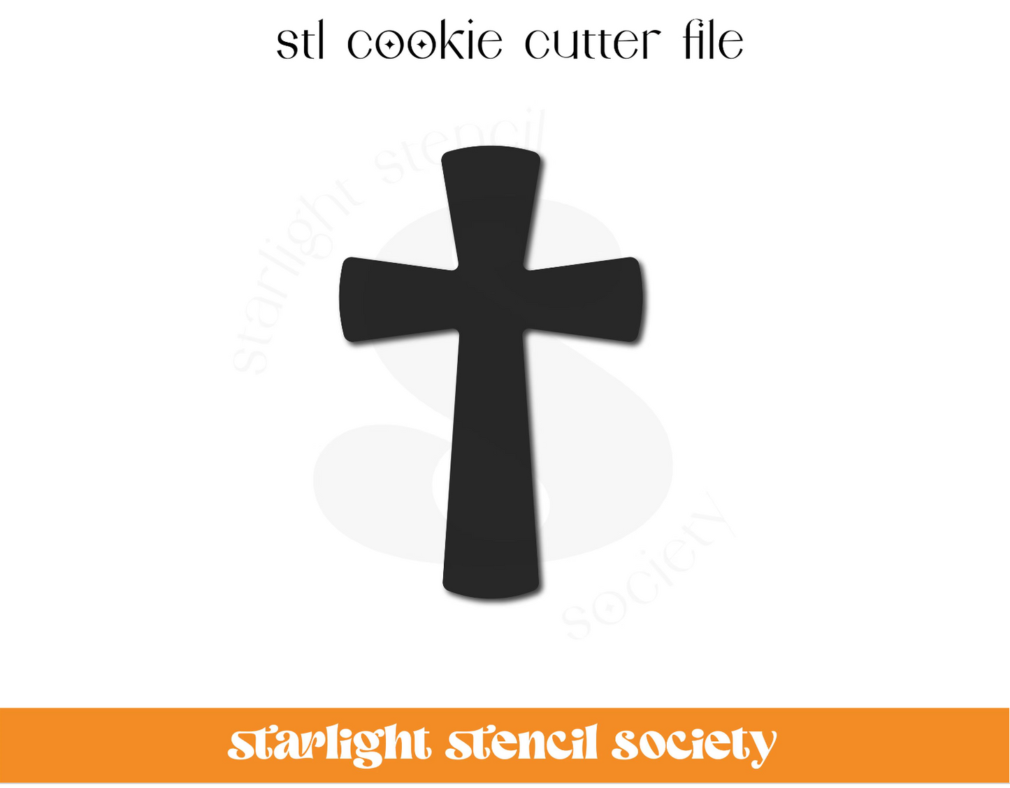 Cross 2 STL Cookie Cutter File