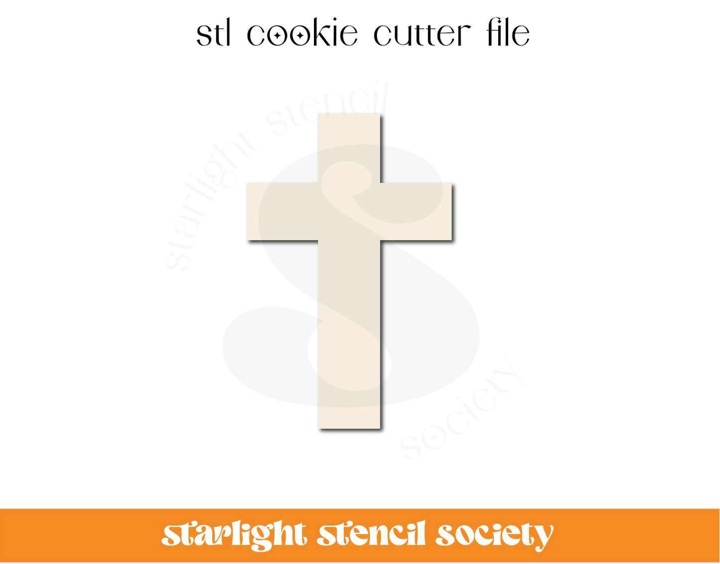 Cross 1 STL Cookie Cutter File