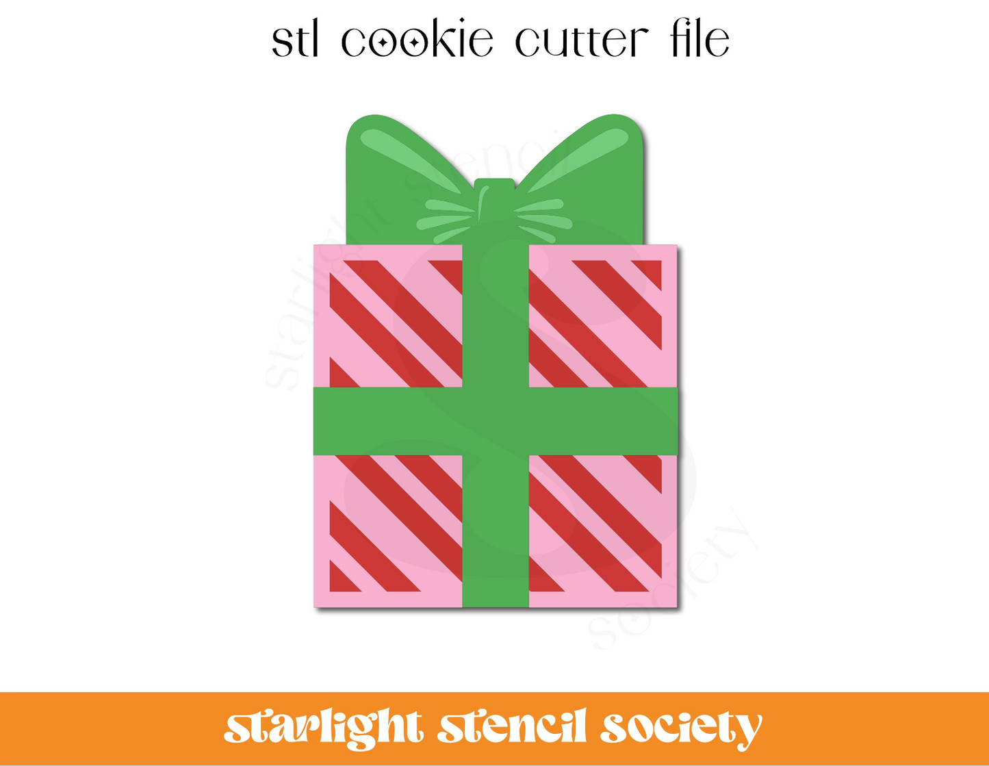 Tall Gift STL Cookie Cutter File