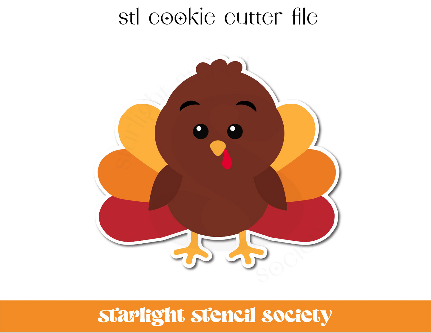 Turkey STL Cookie Cutter File