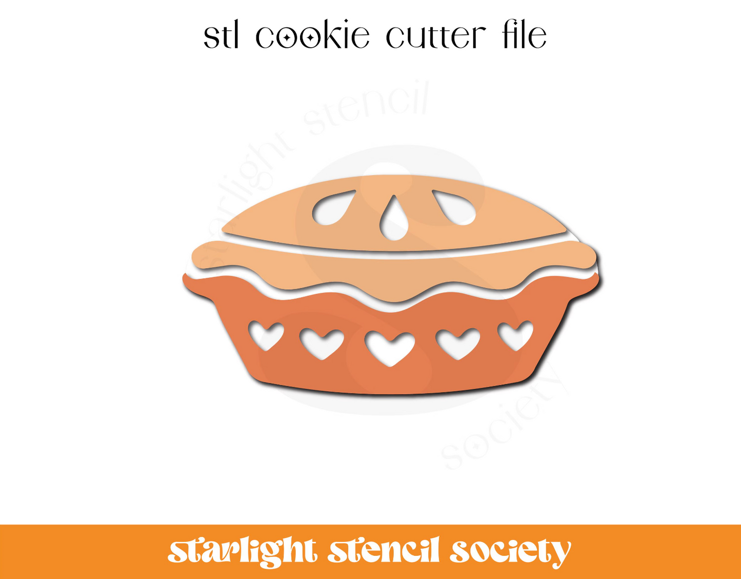 Whole Pie STL Cookie Cutter File