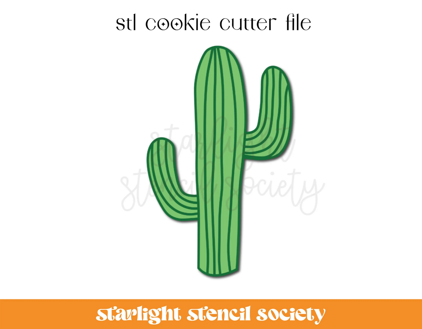 Cactus STL Cookie Cutter File
