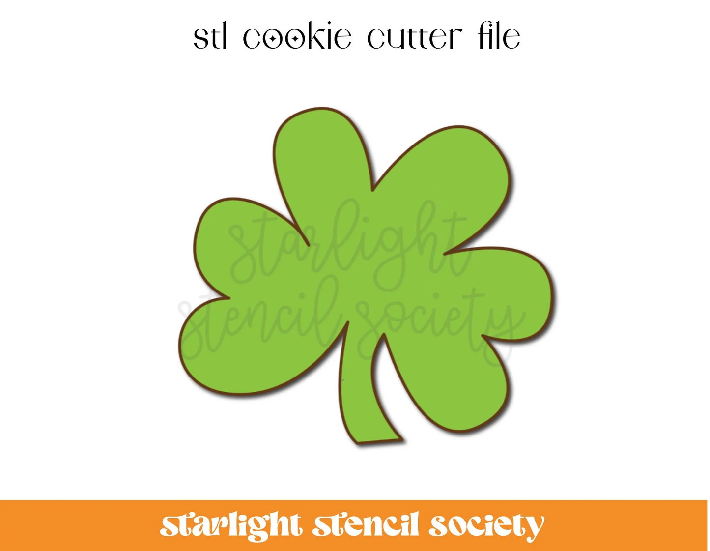 Clover STL Cookie Cutter File