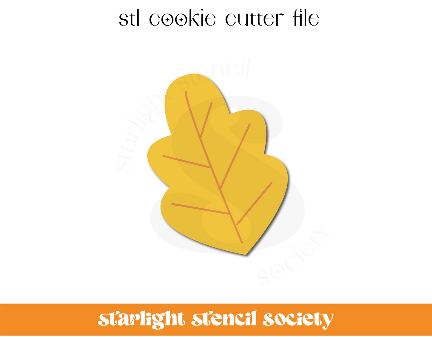 Leaf STL Cookie Cutter File
