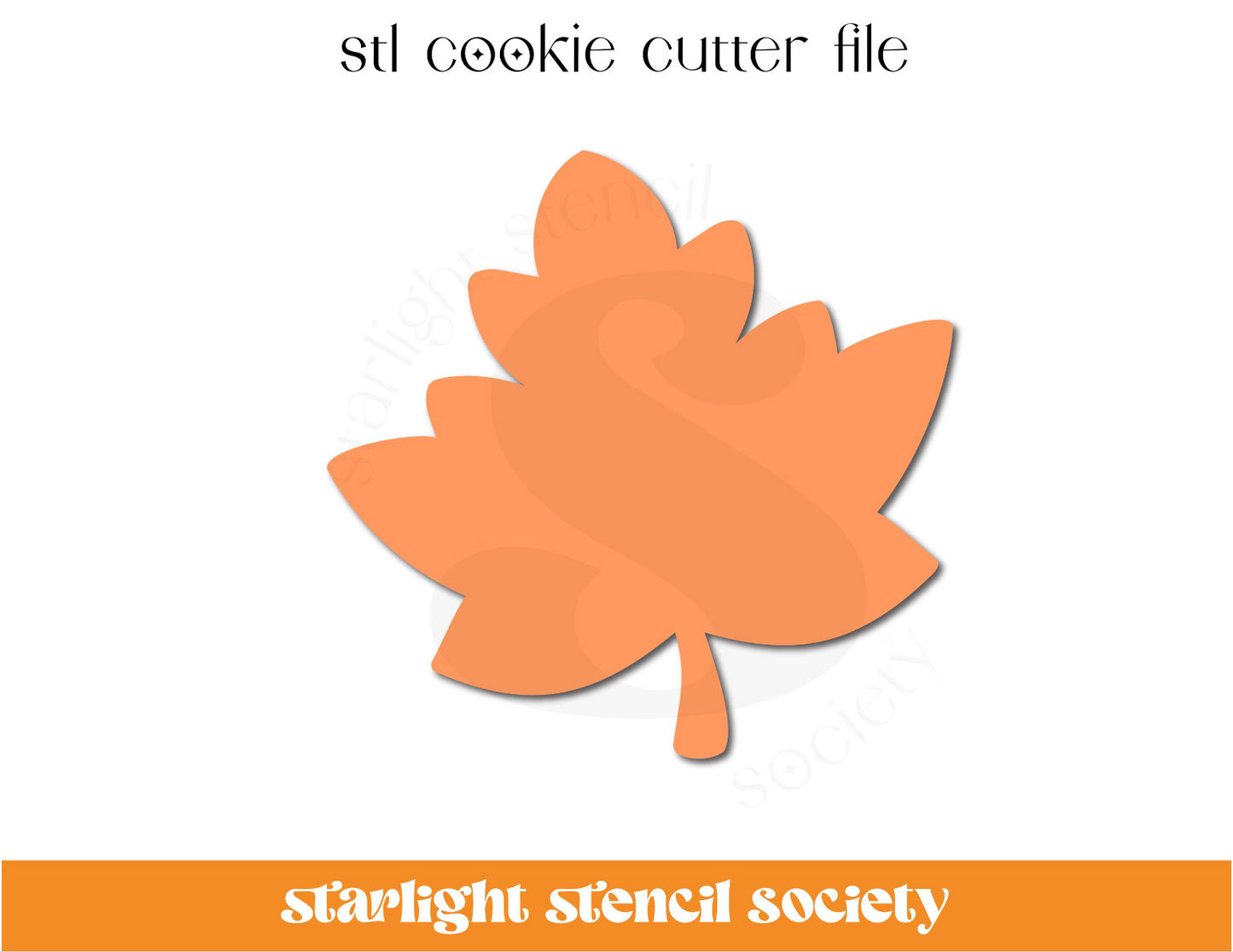 Maple Leaf STL Cookie Cutter File