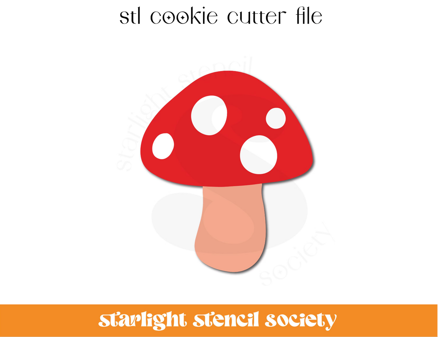 Mushroom 1 STL Cookie Cutter File