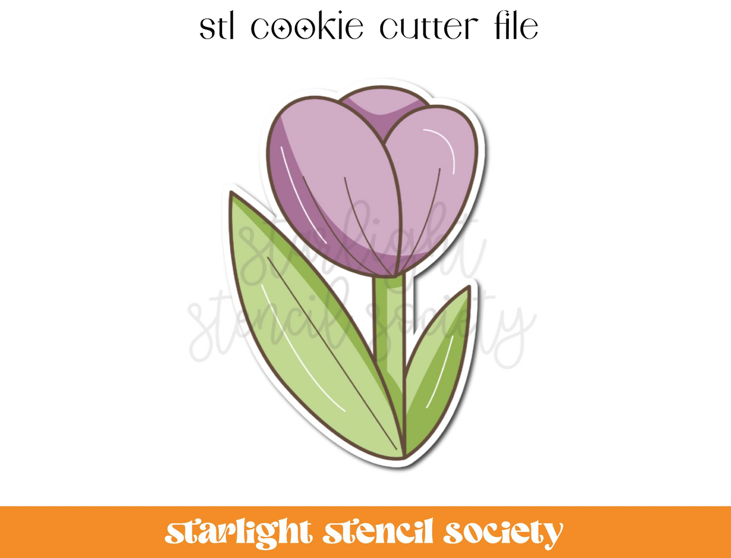 Tulip STL Cookie Cutter File