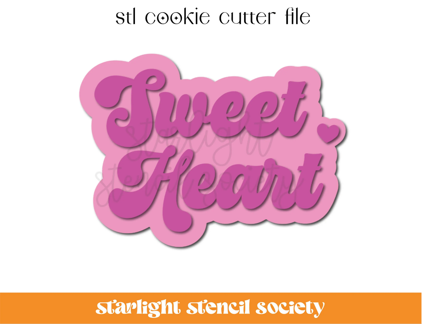 Sweetheart STL Cookie Cutter File