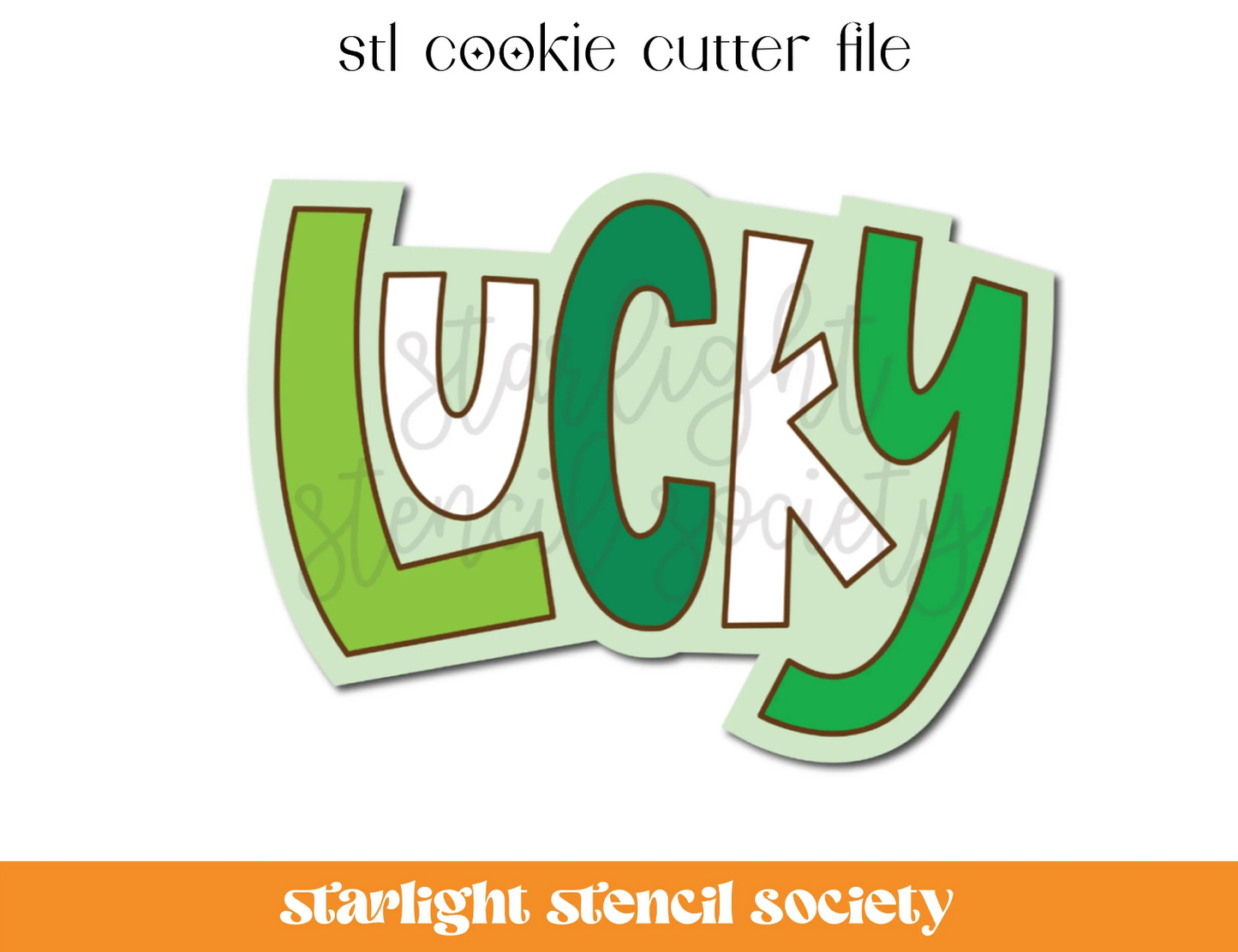 Lucky STL Cookie Cutter File