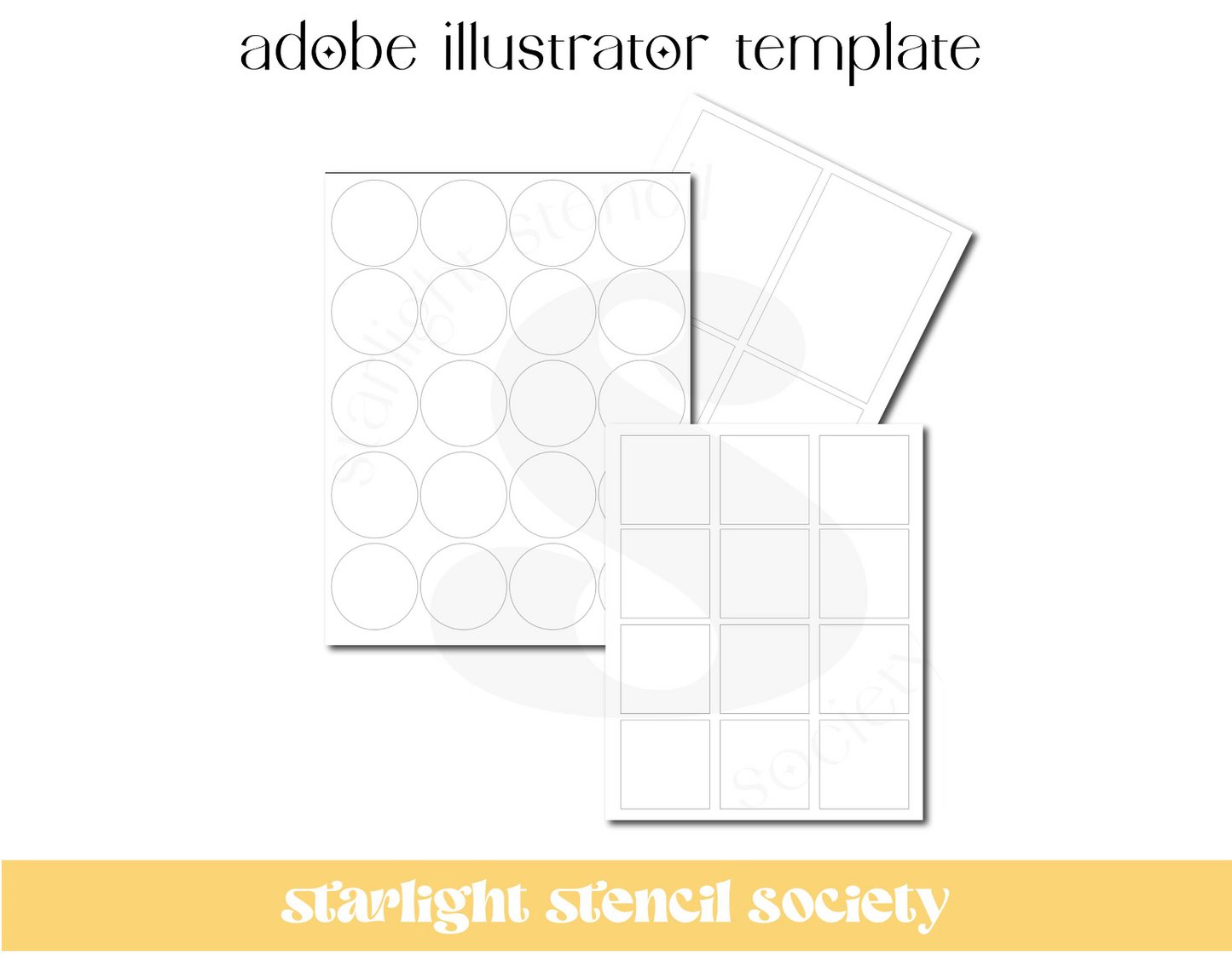 Adobe Illustrator Tag Templates