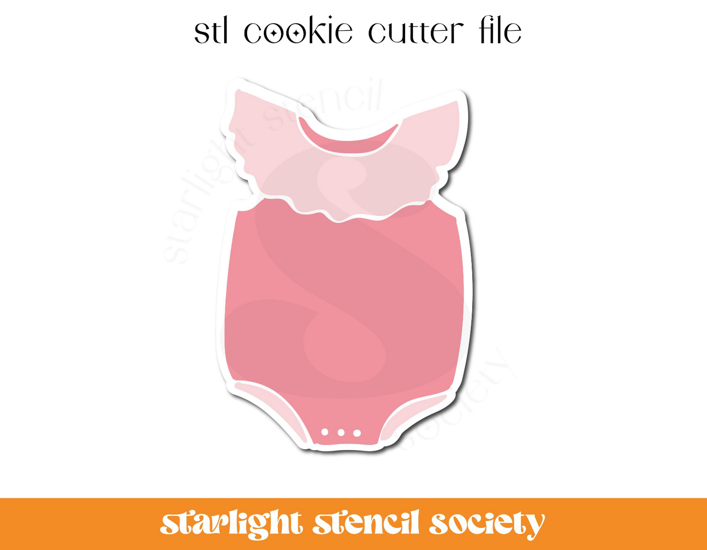 Baby Outfit 2 STL Cookie Cutter File