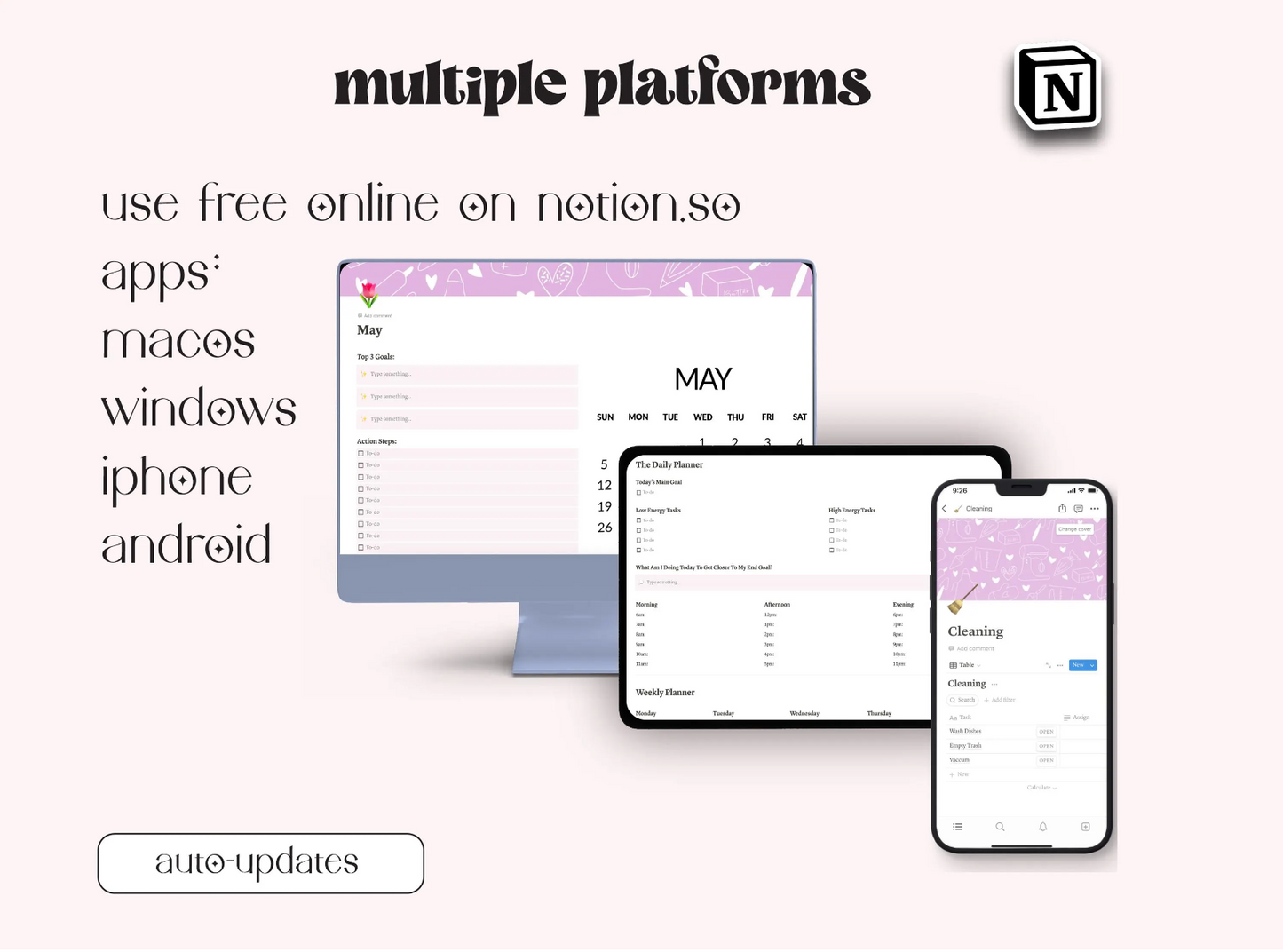 Bakery Business Essentials Notion Planner