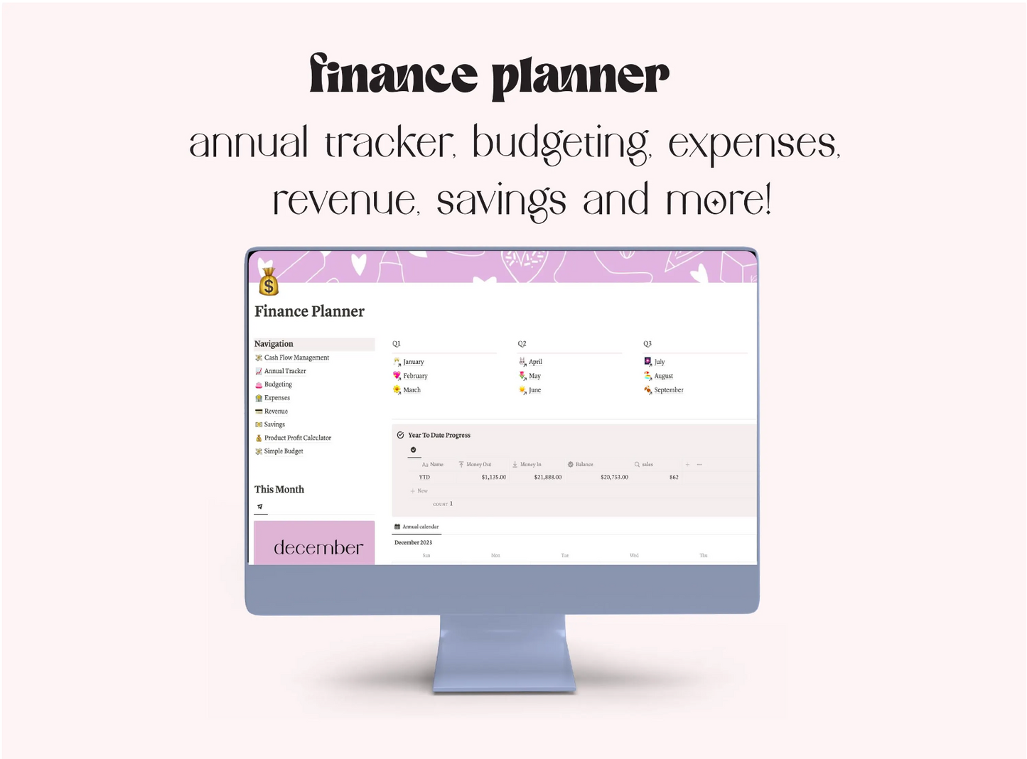 Bakery Business Essentials Notion Planner