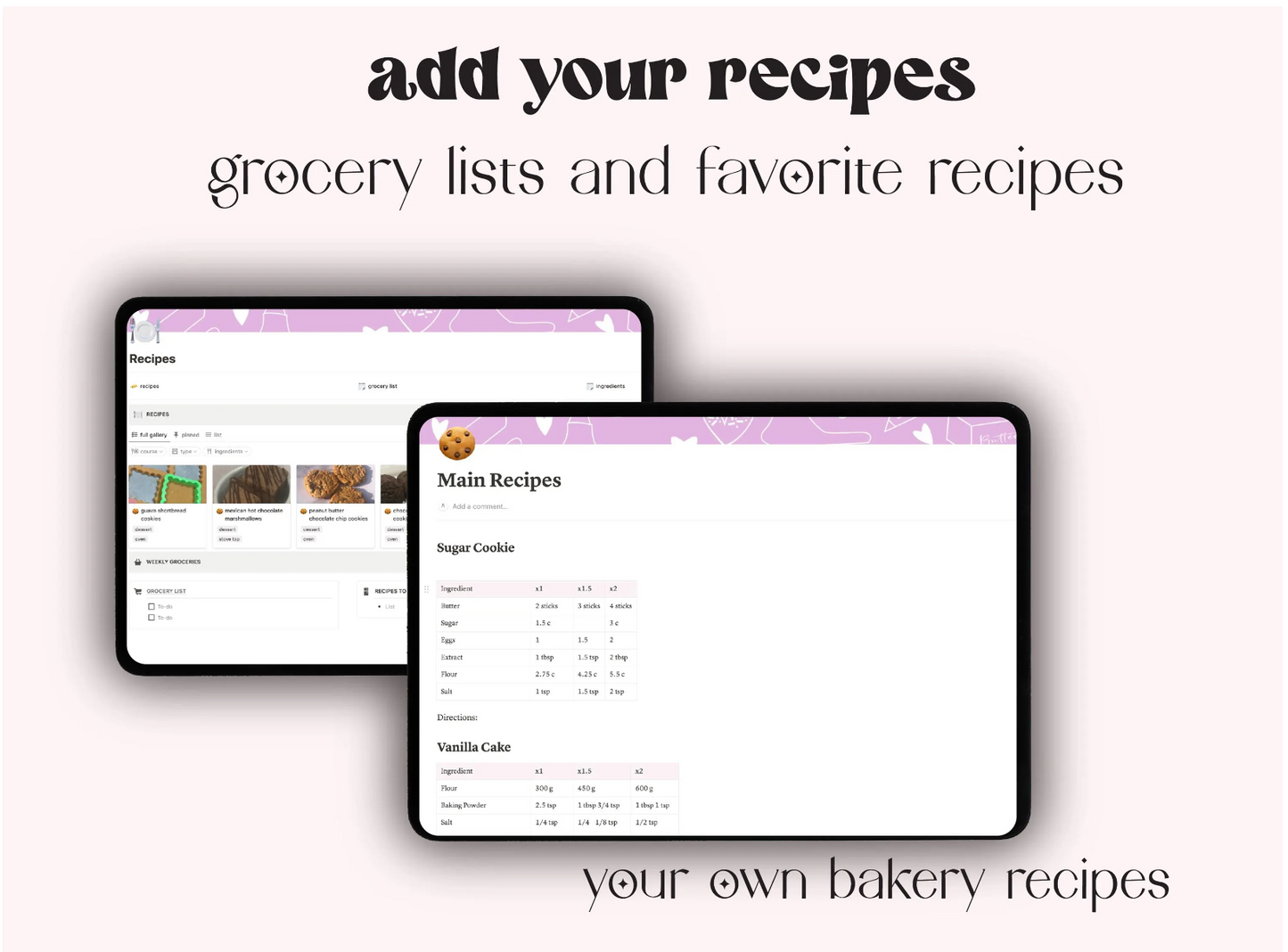 Bakery Business Essentials Notion Planner