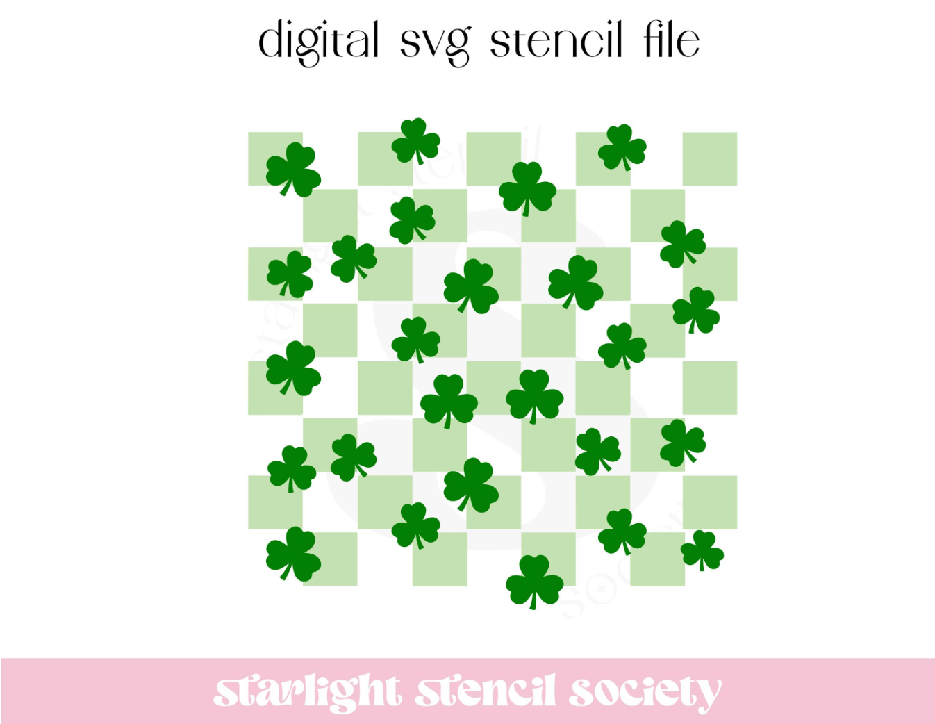 Clover Checkered SVG File