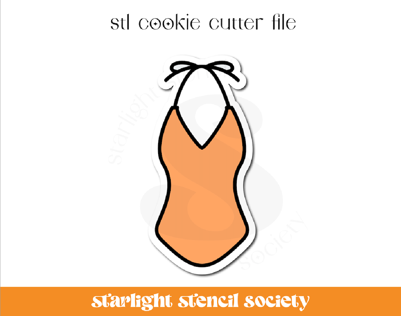 Swim Suit STL Cookie Cutter File