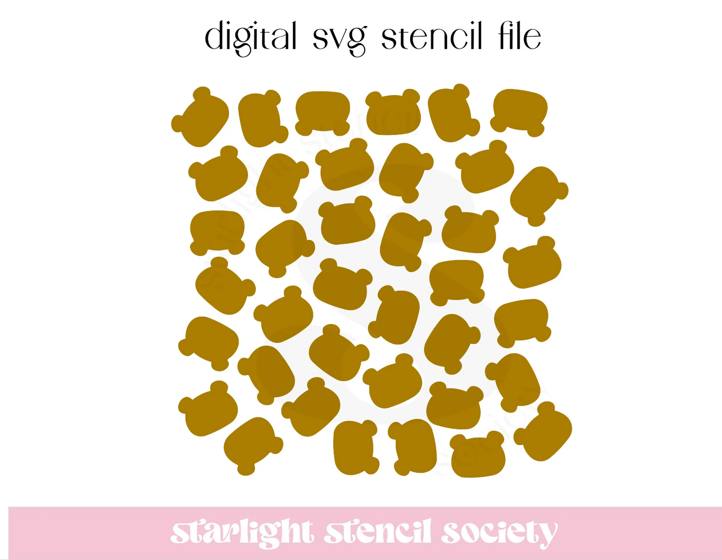 Bear Scatter SVG File