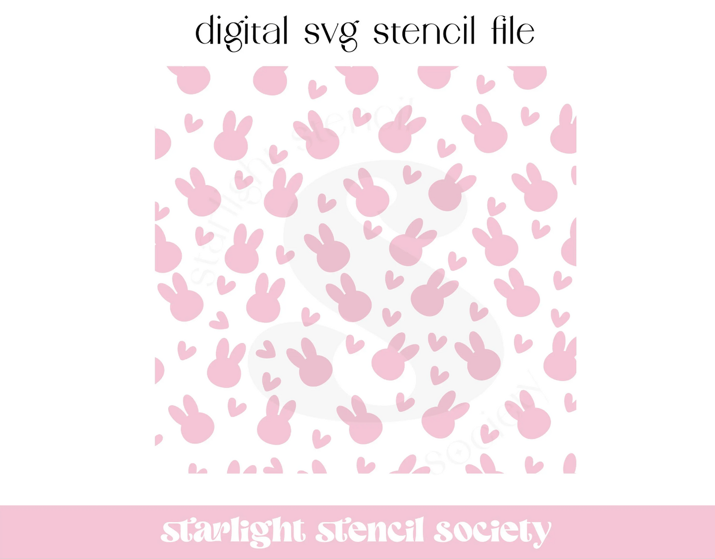 Bunny Heart SVG File