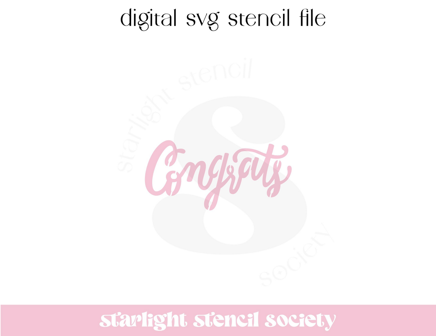 Congrats SVG File