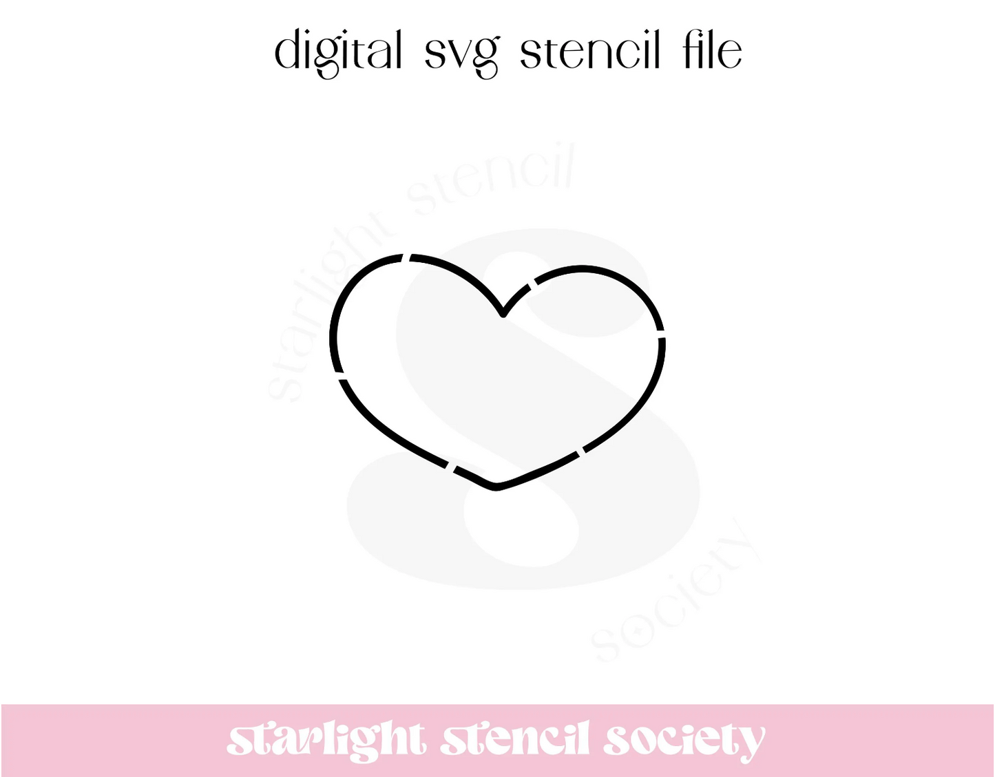 Funky Heart PYO SVG File