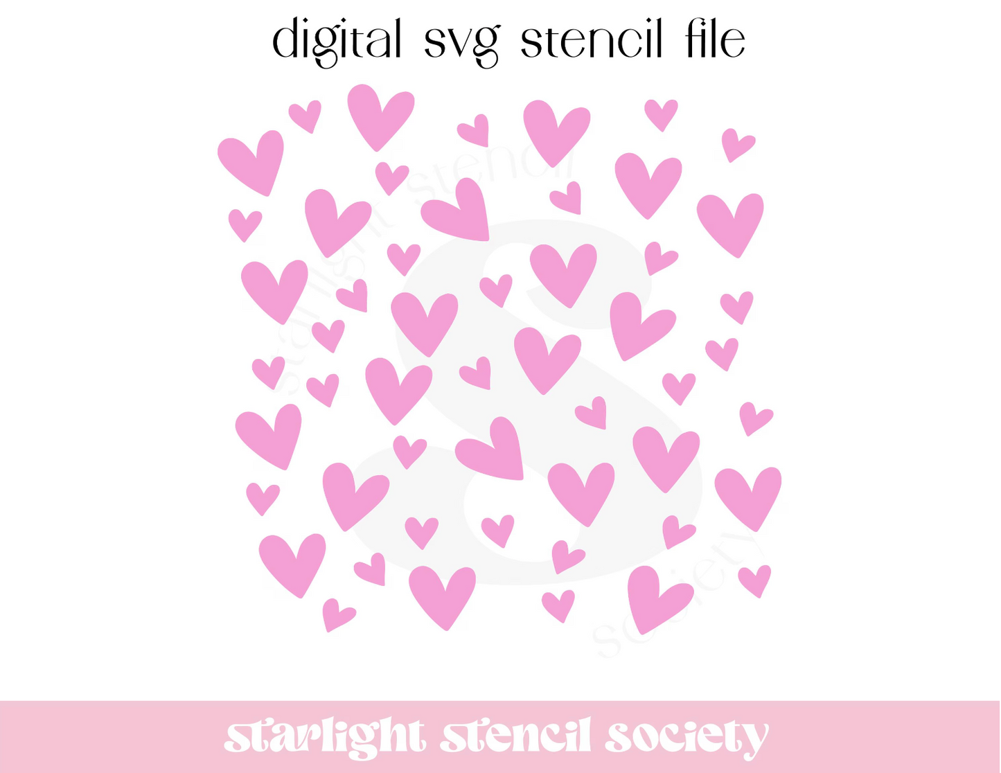 Funky Heart Scatter SVG File