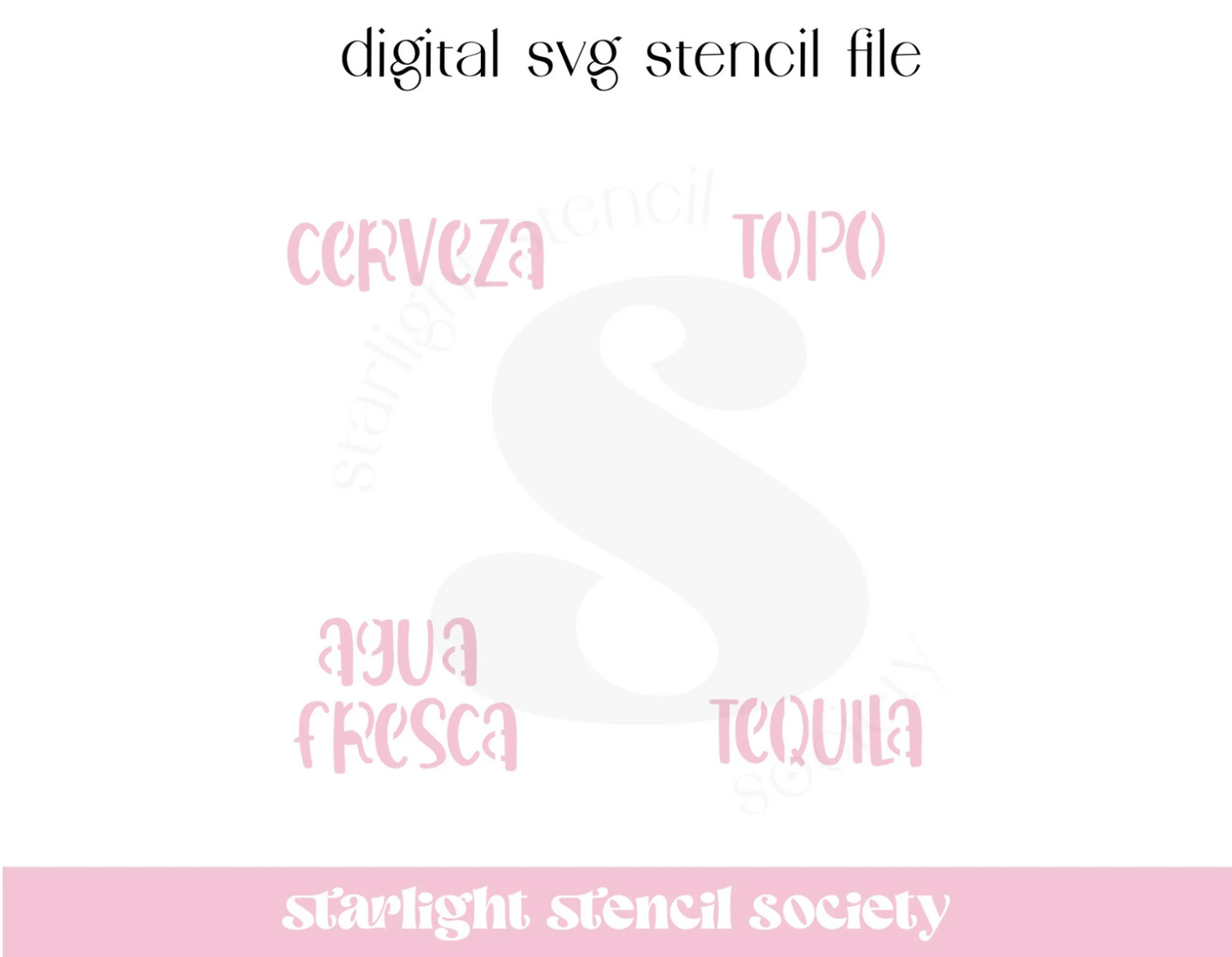 Mexican Drinks Convo SVG File