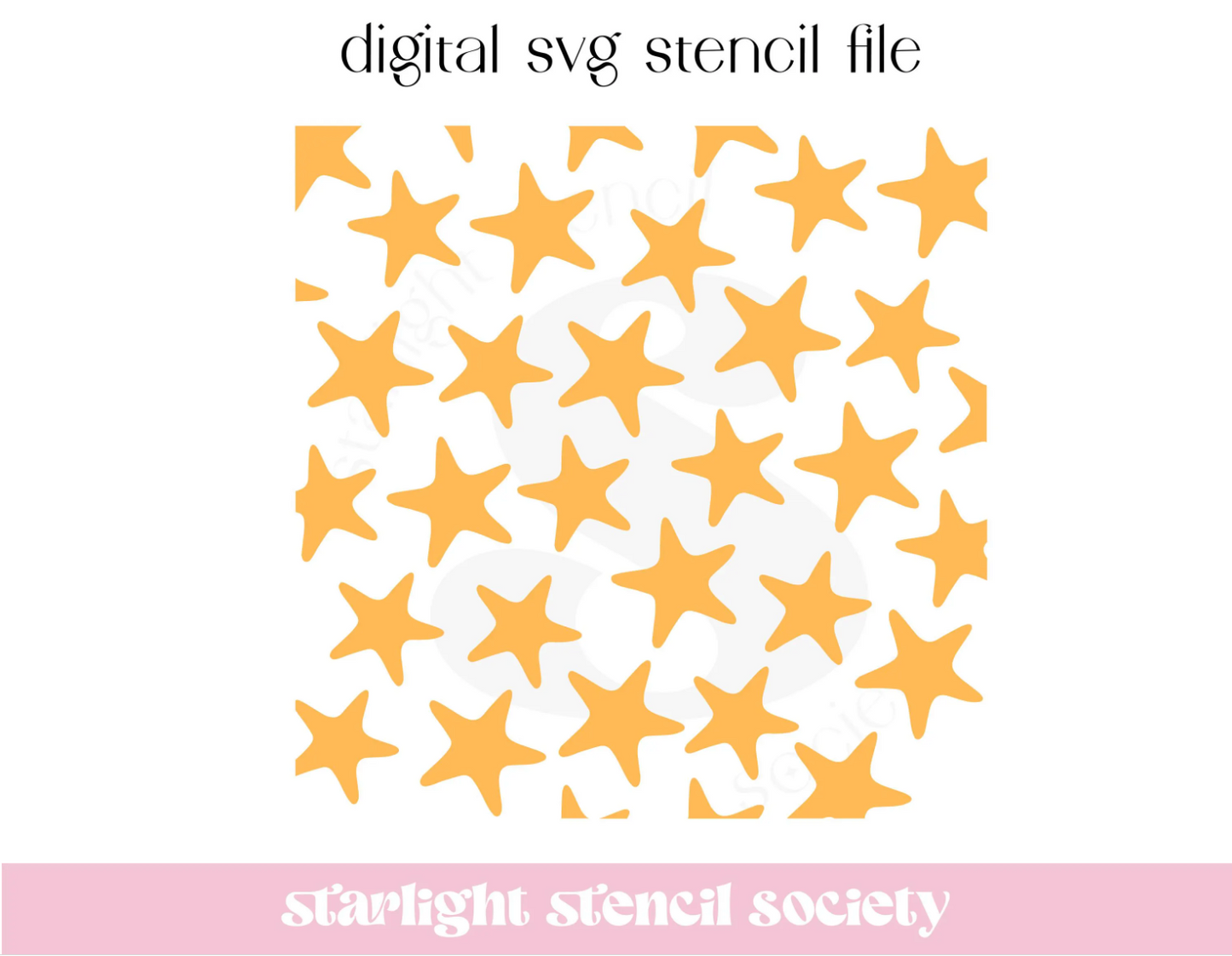 Starfish Scatter SVG File