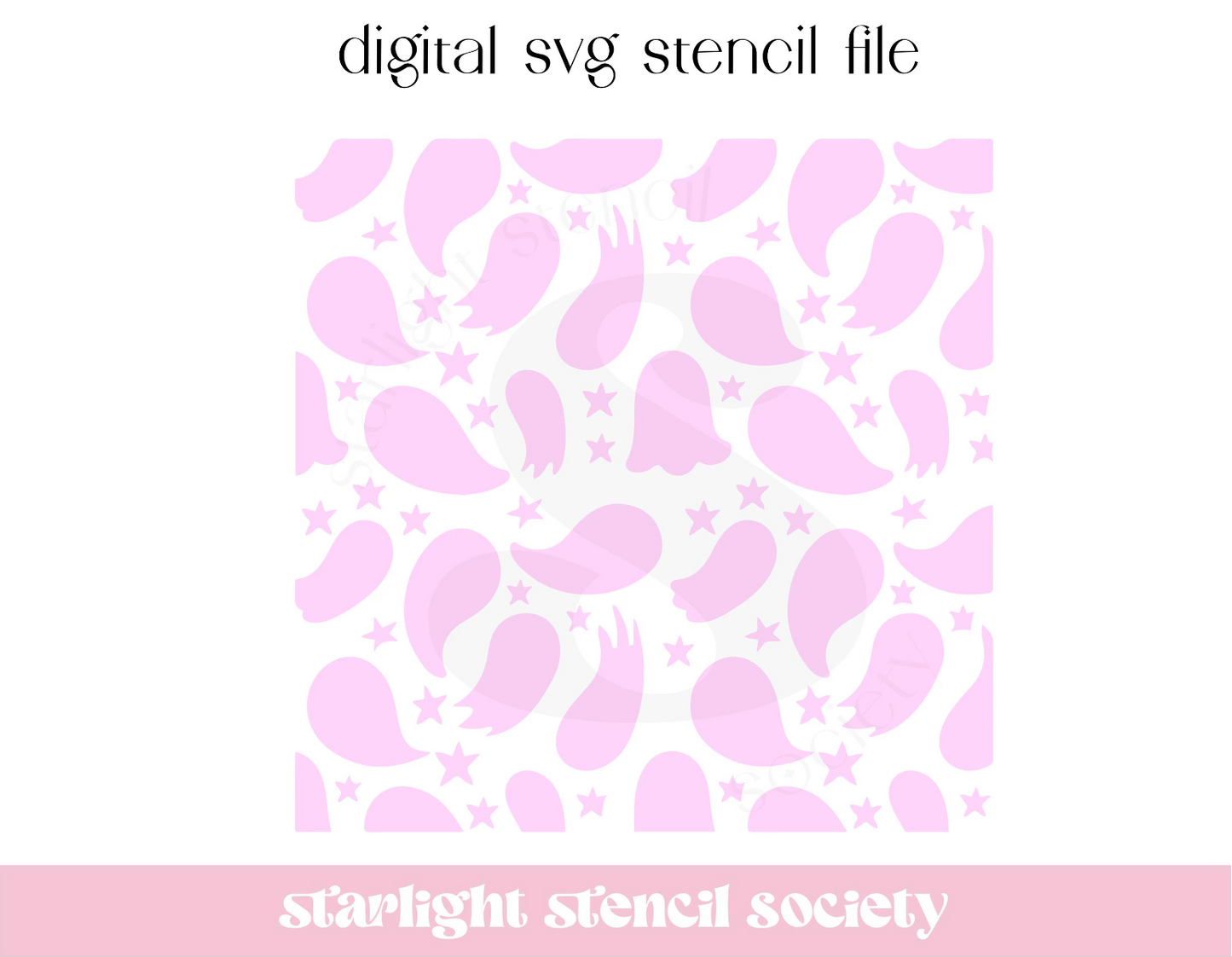 Starry Ghost 1 SVG File