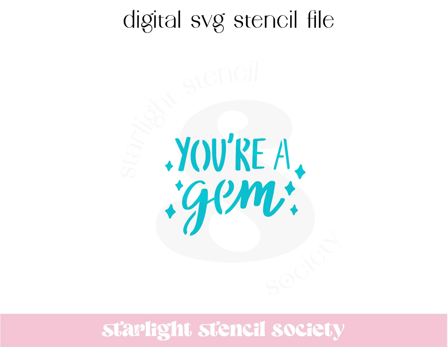You're a Gem SVG File