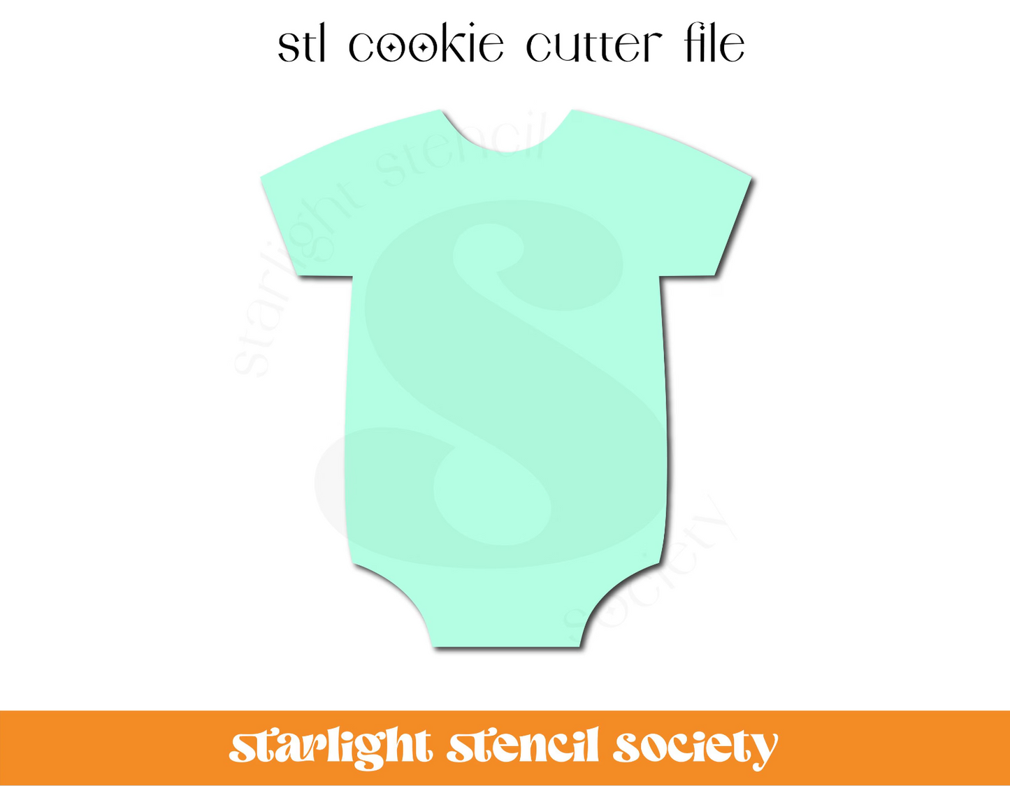 Baby Outfit 1 STL Cookie Cutter File