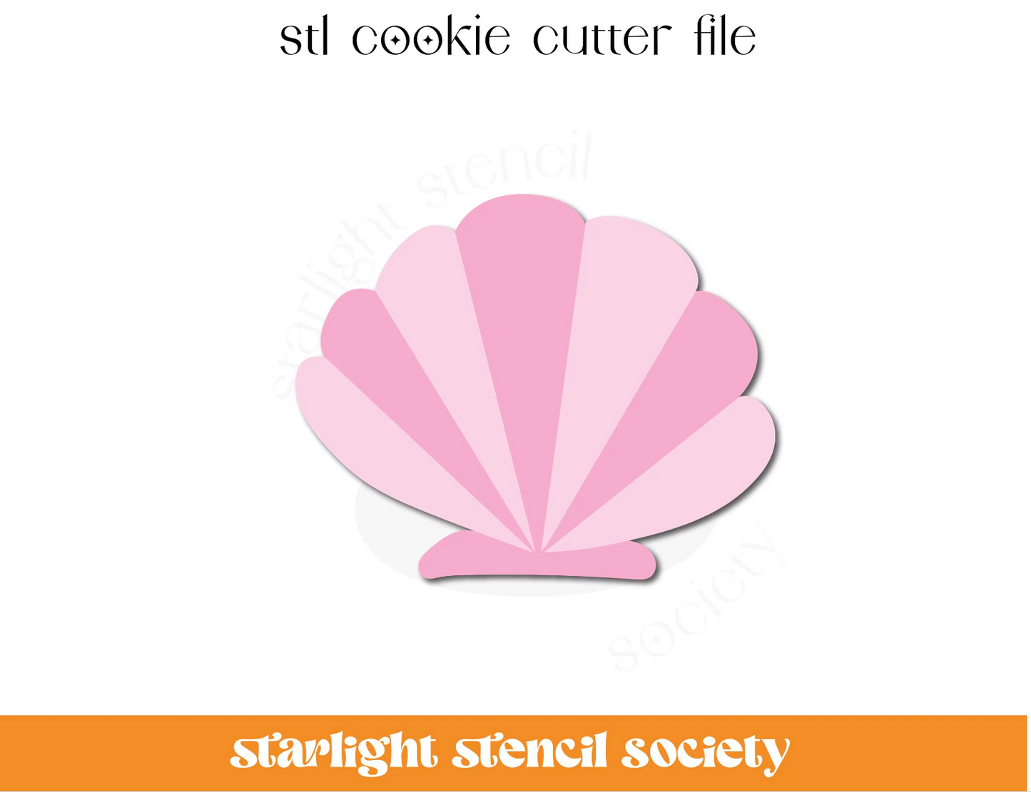 Seashell STL Cookie Cutter File