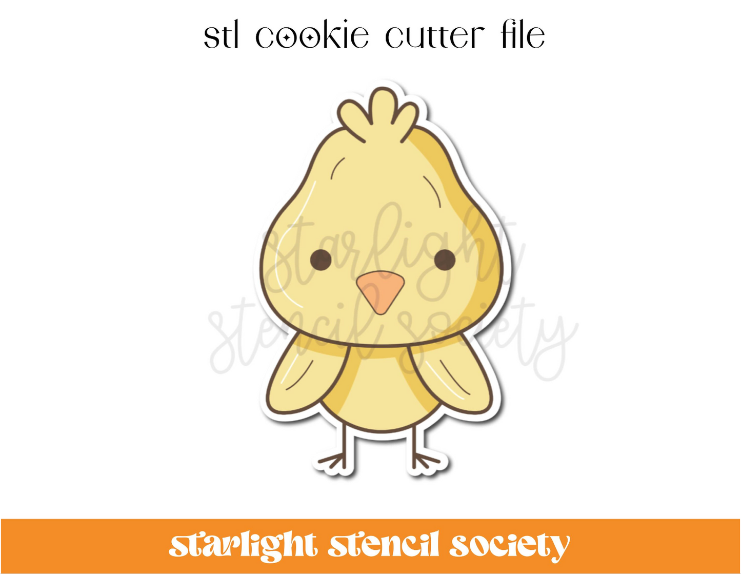 Chick STL Cookie Cutter File