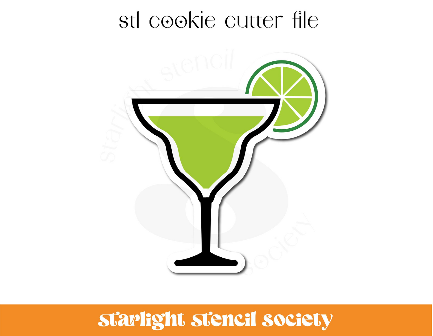 Margarita STL Cookie Cutter File