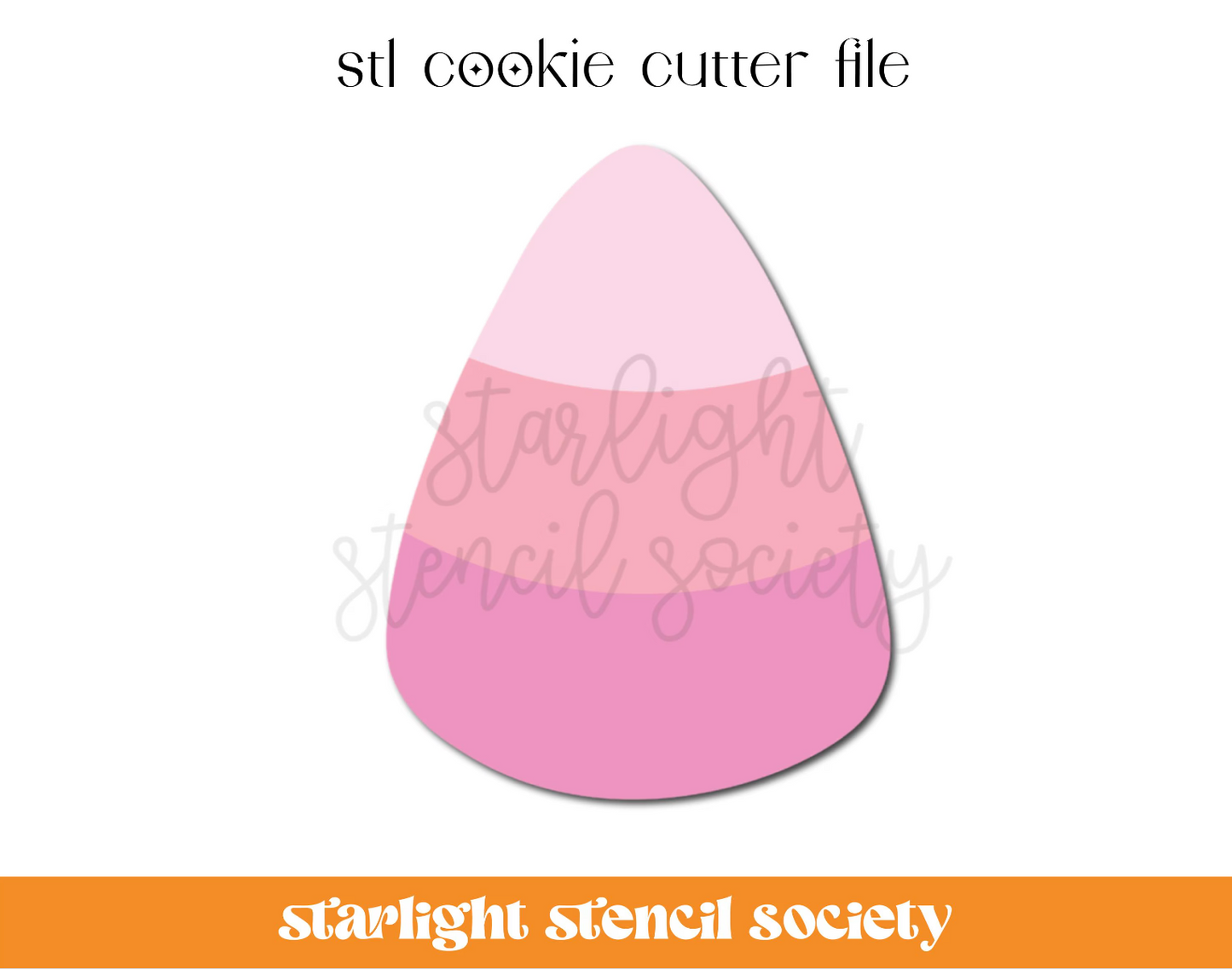 Candy Corn STL Cookie Cutter File
