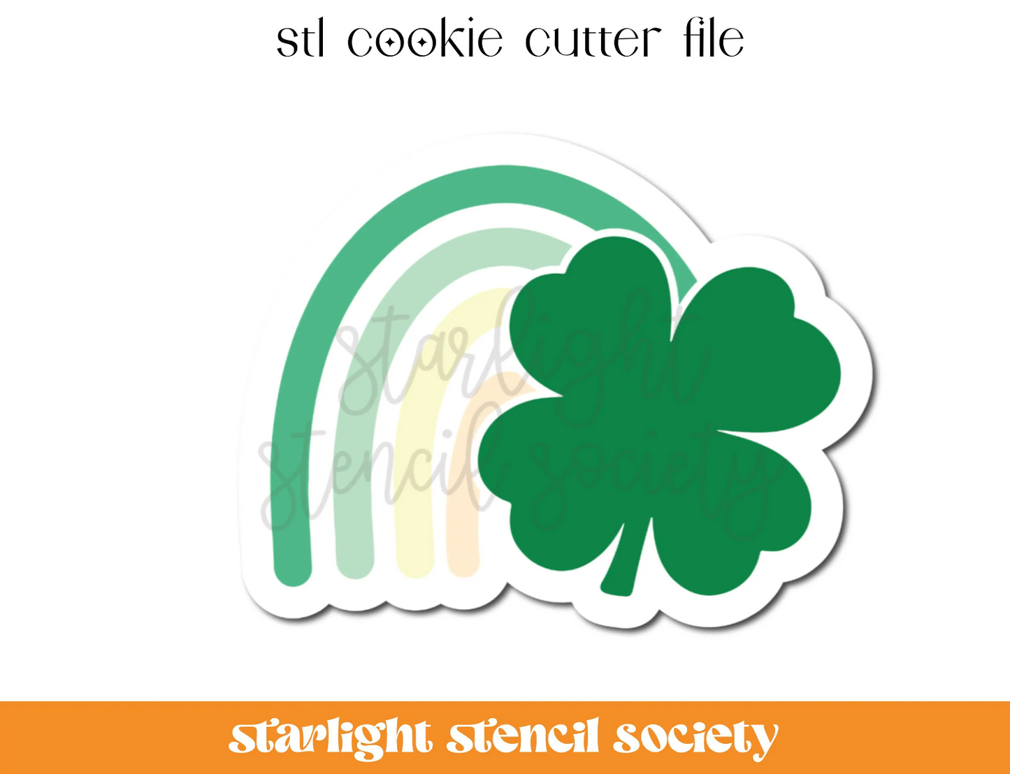 Clover Rainbow STL Cookie Cutter File