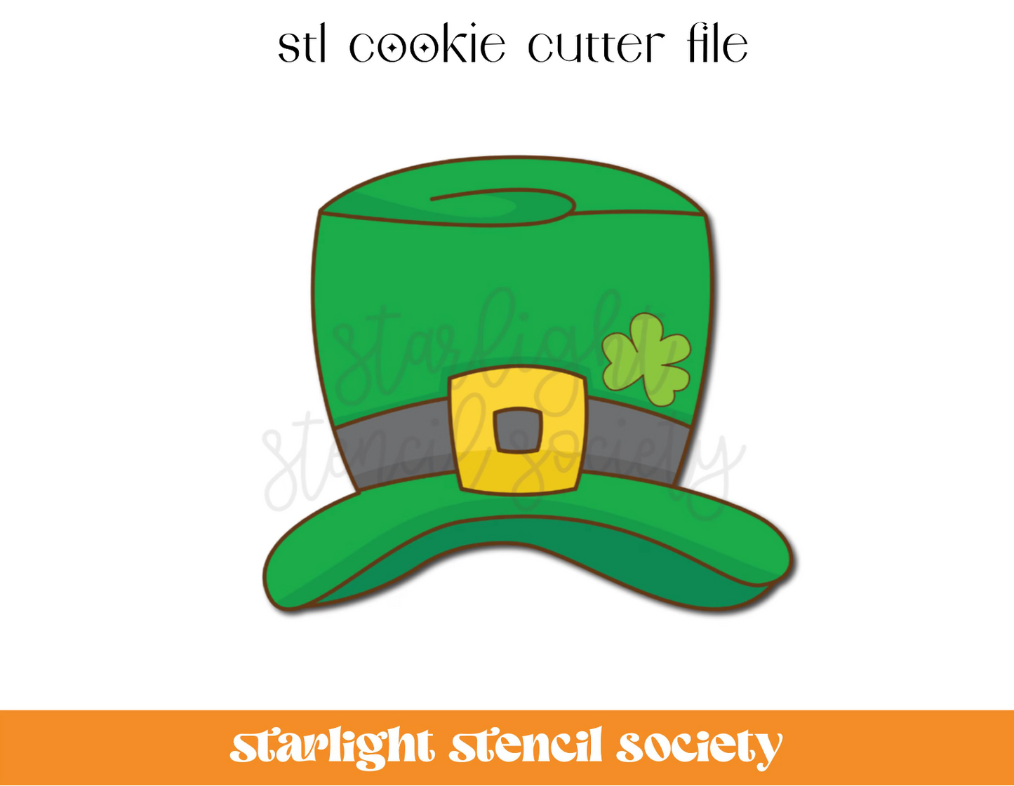 Leprechaun Hat STL Cookie Cutter File