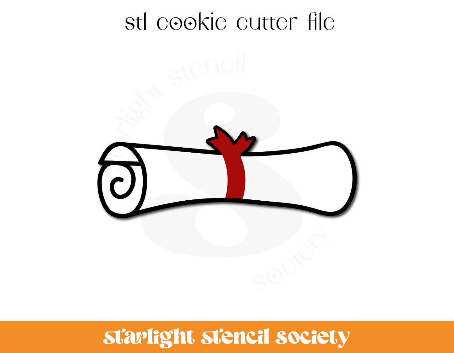Diploma STL Cookie Cutter File