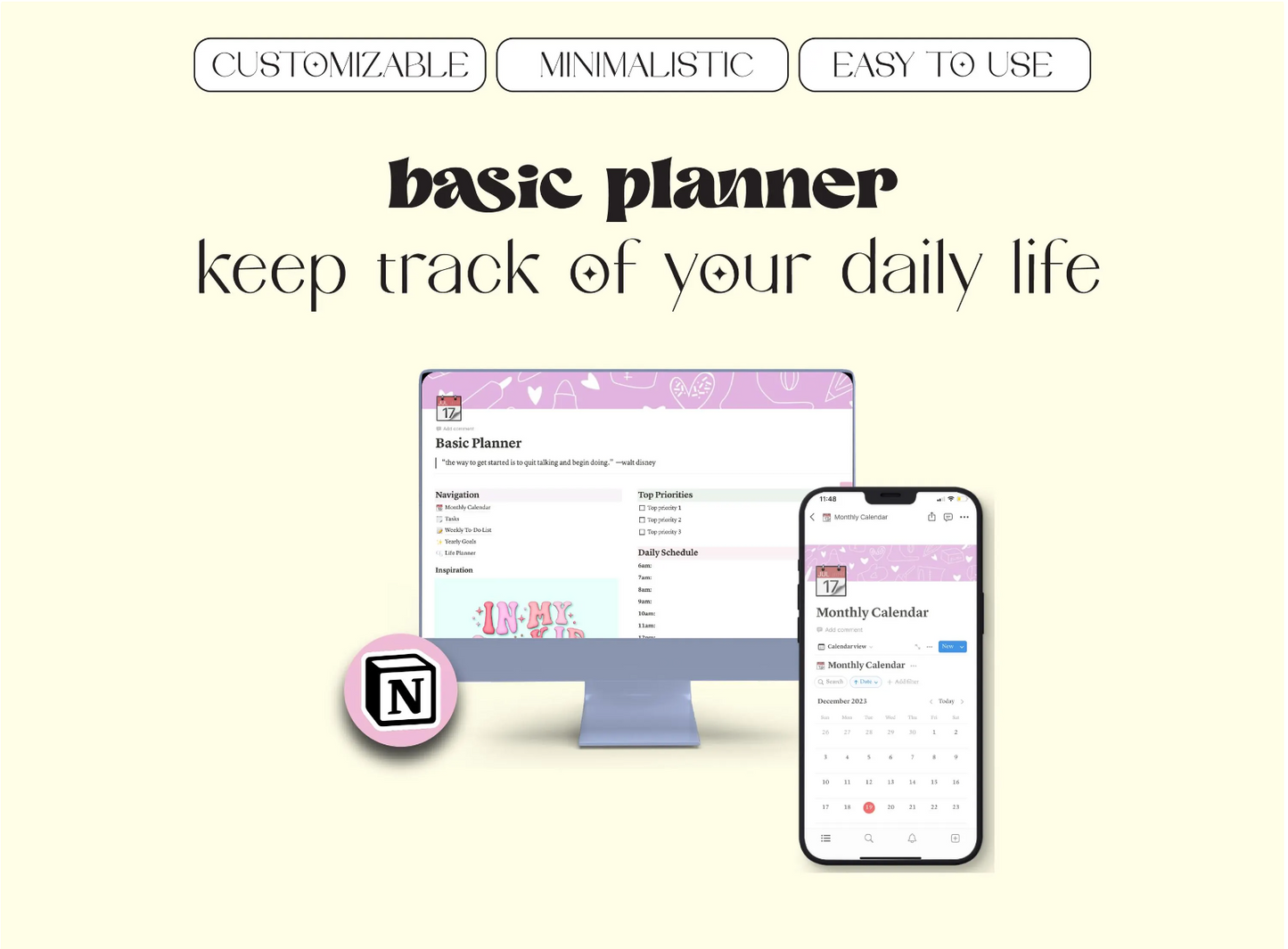Basic Notion Planner