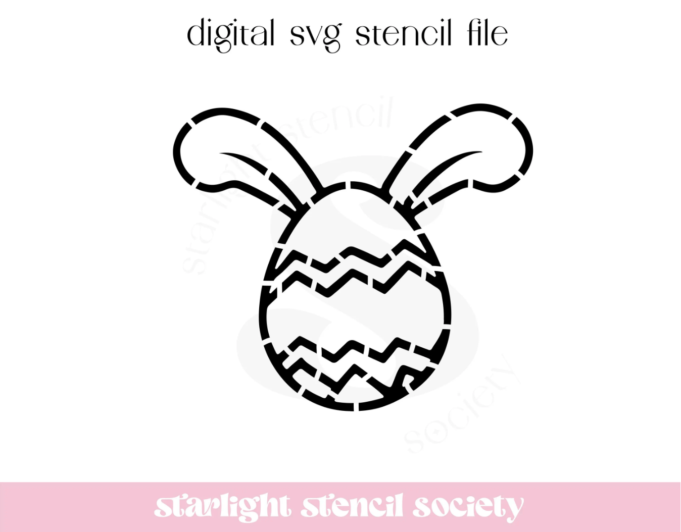 Easter Egg Ears PYO SVG File