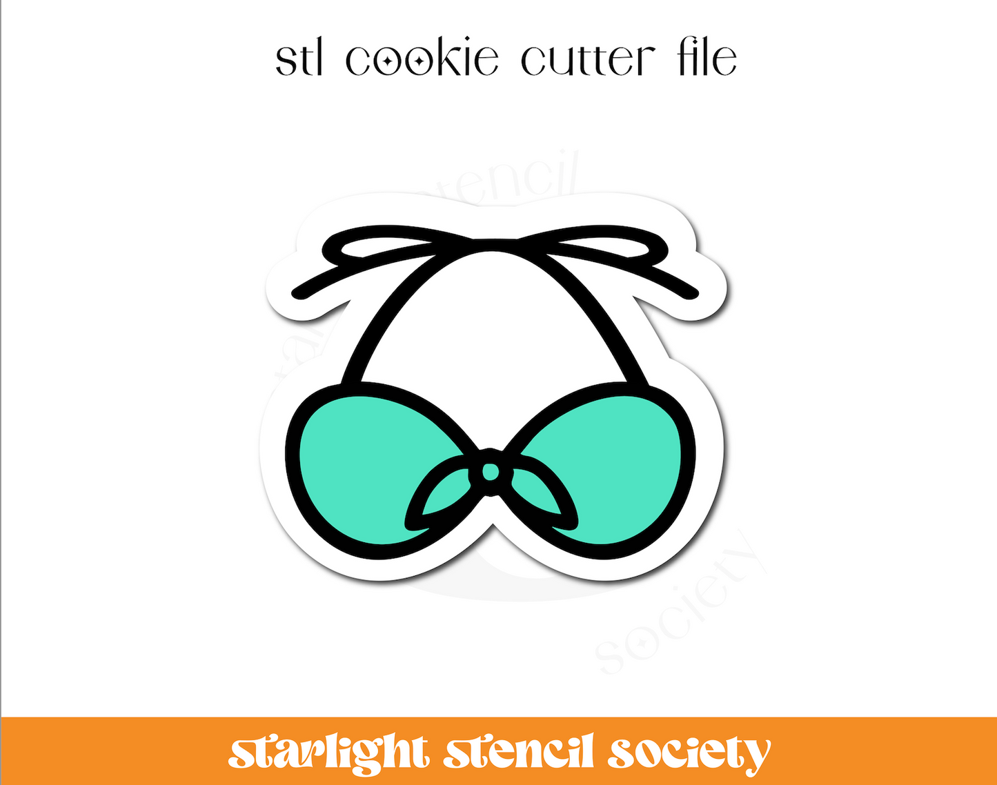 Bikini Top STL Cookie Cutter File