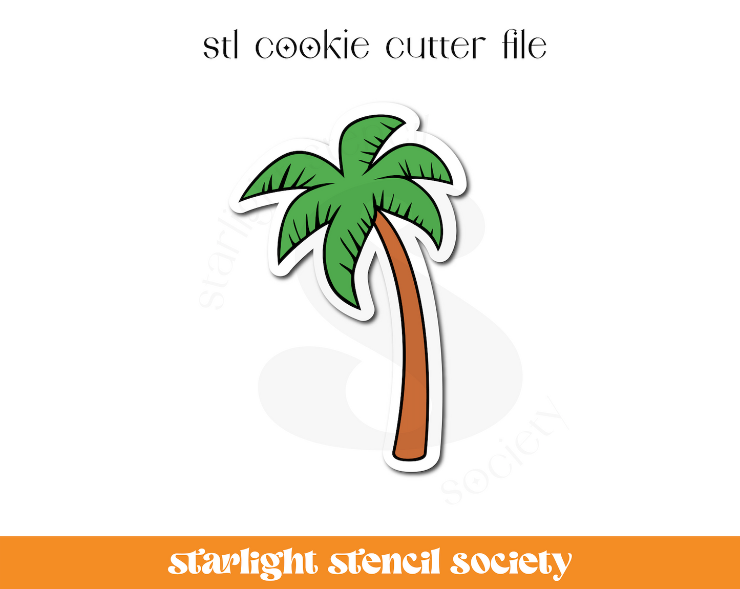 Palm Tree STL Cookie Cutter File