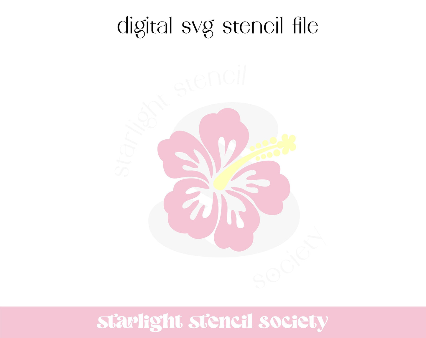 Hibiscus 2 part SVG File
