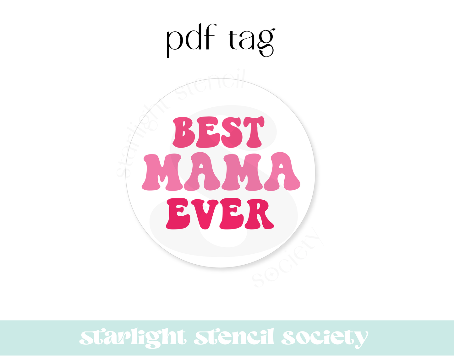 Best Mama Ever PDF Tag