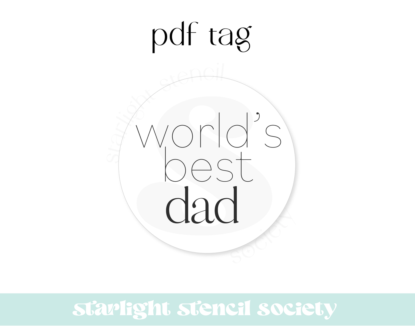 Worlds Best Dad PDF Tag