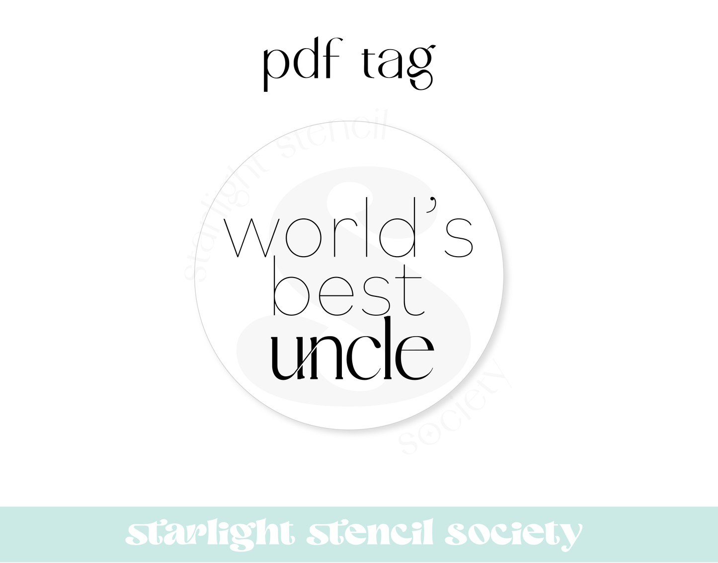 Worlds Best Uncle PDF Tag
