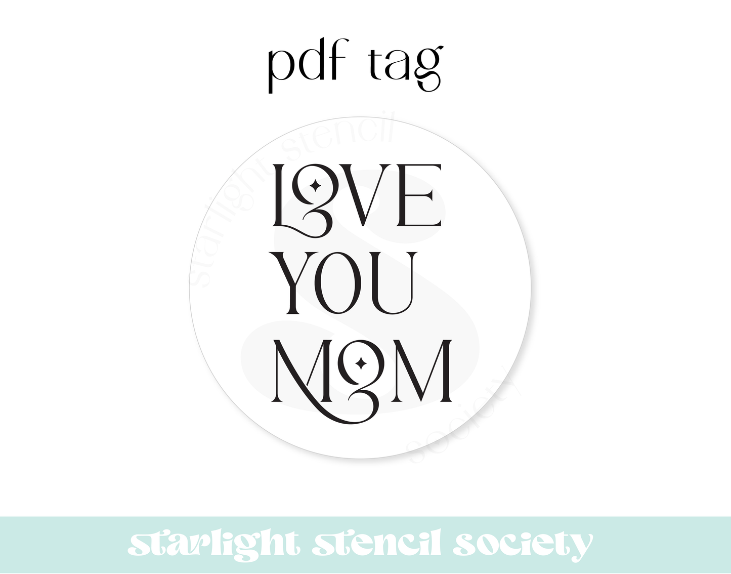 Love you Mom PDF Tag