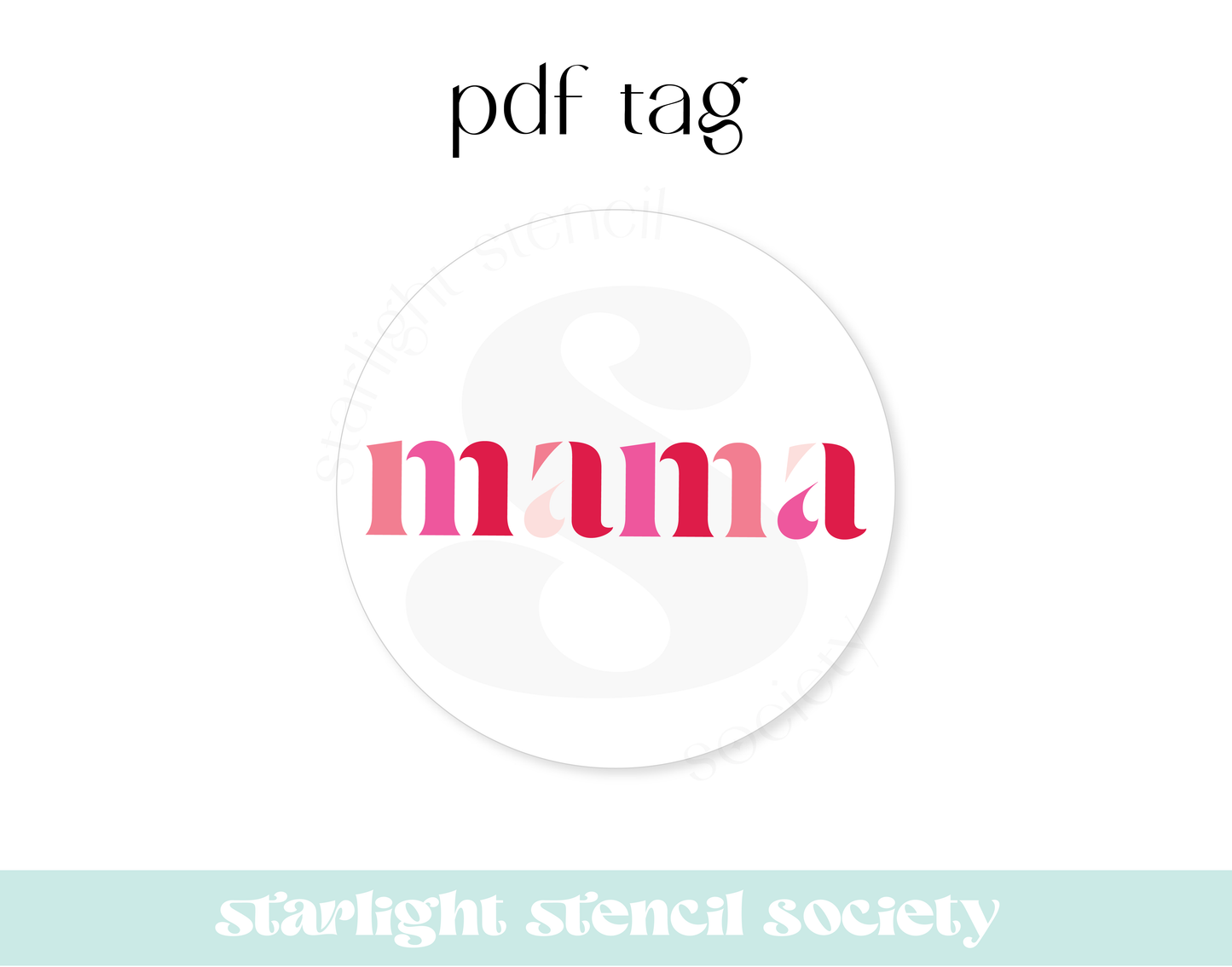 Mama Pink PDF Tag