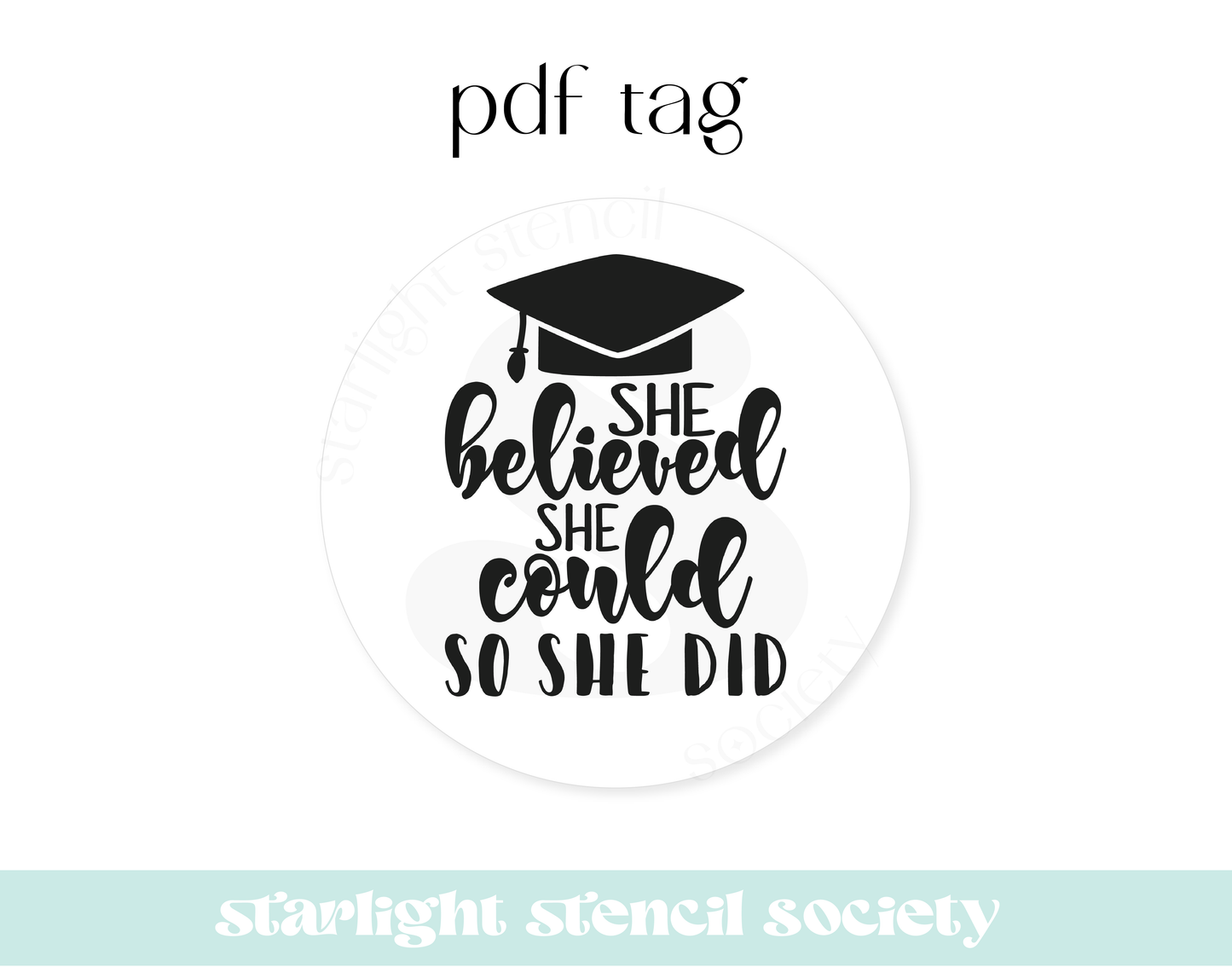 She Believed She Could PDF Tag