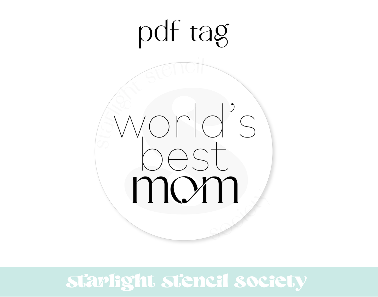 Worlds Best Mom PDF Tag