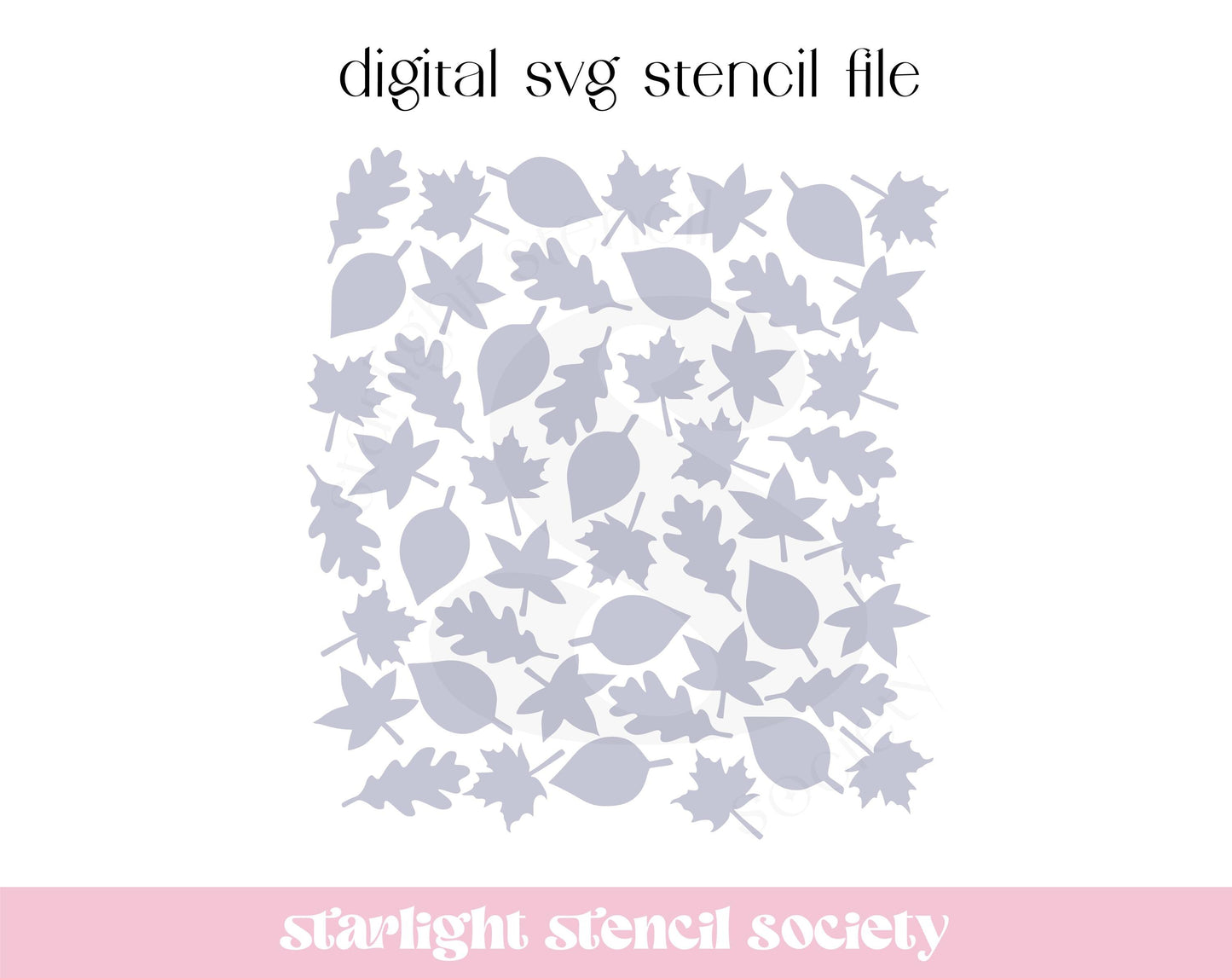 Leaf Scatter SVG File